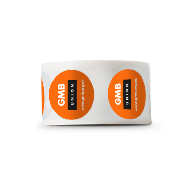 Roll of 50mm Stickers