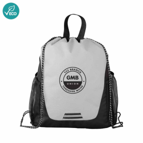 Recycled Pocketed Drawstring Bag 10L