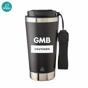 Double-Walled Recycled Steel Travel Mug 500ml