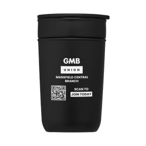 Ceramic Tumbler with Recycled Plastic Exterior & Lid 355ml