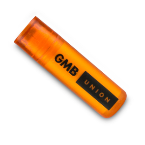 Lip Balm Stick with an Orange Frosted Container & Cap